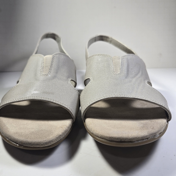 Judith Stacy Flat Slingback Wedge Sandals Size 9.5 - Picture 2 of 8